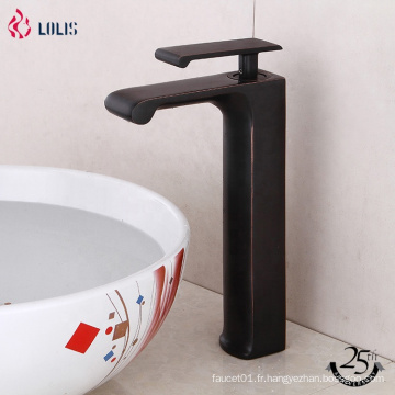 YLB0140-H Black Matte Single Handle Wash Basin Tap, salle de bains du bassin noir